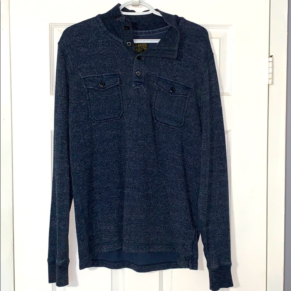 Lucky Brand Long Sleeve Quarter Button up